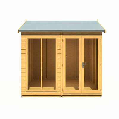 Shire Mayfield 8 X 8 Summerhouse - Wood - L257.2 X W252.4 X H240.8 Cm