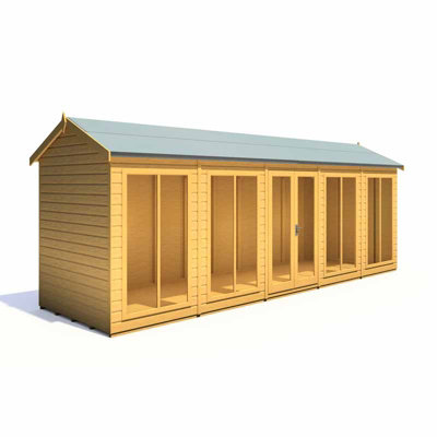 Shire Mayfield 20 X 6 Summerhouse - Wood - L199 X W609.4 X H241.5 Cm