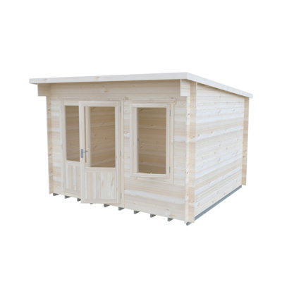 Shire Edgefield 10X11 19mm Summer House Log Cabin from B&Q