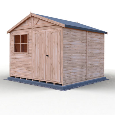 Shire The Premium Mammoth 10X10Ft Workshop Dd With Interchangeable Panels