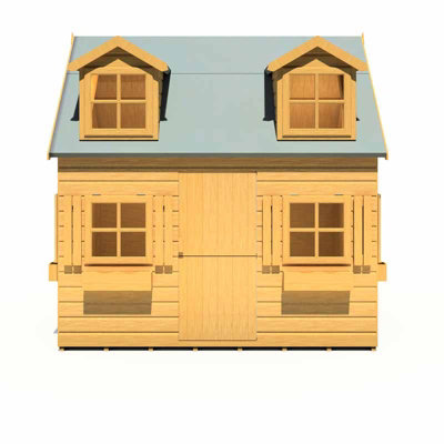 Shire Hatter's House Playhouse - Brown - T&G Pine Wood - 2 Floors - CE Certified - Image 6