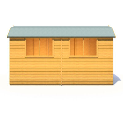 Shire Barn 12X6 Dd Premium Sheds - L197.8 X W371.4 X H212.8 Cm