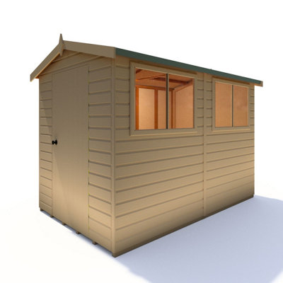 Shire Atlas Workshop Apex Shed Workshop 9X6 Single Door 12mm Shiplap