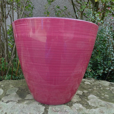  - Anglo Eastern Trading Co 30Cm Savannah Planter Pink Gloss Planter Pot