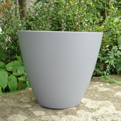  - Anglo Eastern Trading Co 33Cm Savannah Planter Matt Grey Planter Pot