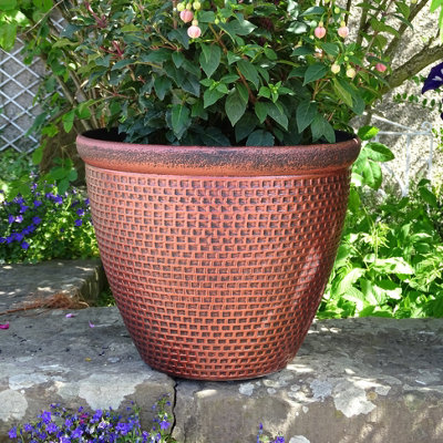 - Anglo Eastern Trading Co 36Cm Cromarty Antique Gold Planter Pot