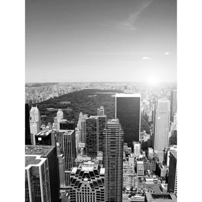 Artery8 Unframed Wall Art New York City Black White12X16 Inch from B&Q