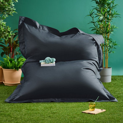 B&Q -  Bazaar Bag Slate Grey Giant Indoor Outdoor Bean Bag Lounger