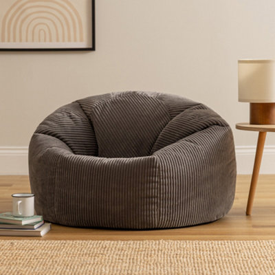 icon Kingston Beanbag Corduroy Charcoal from B&Q