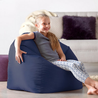 icon Teen Bean Bag Chair Navy Blue Childrens Bean Bags