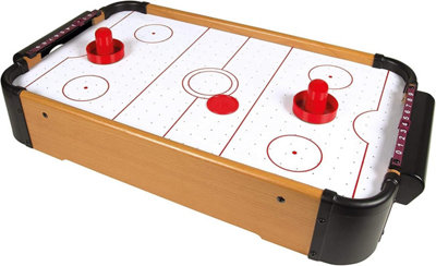 B4E Table Top Air Hockey Game Compact Arcade-Style Air Hockey Table For Kids And Adults Portable Mini Air Hockey Set With Pucks from B&Q