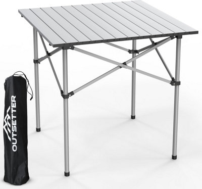 Vivo Portable Aluminium Camping Table Lightweight Outdoor Folding Compact Carry Bag from B&Q