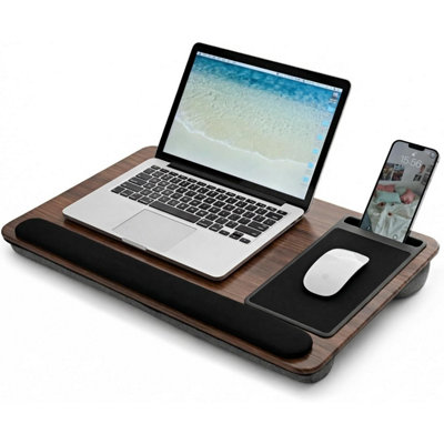 Vivo Portable Laptop Lap Desk Tray Cushion Lightweight Stand Mouse Pad Wrist RestNatural from B&Q