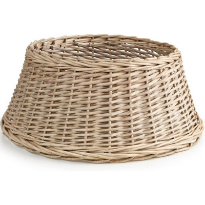 Vivo 60Cm Christmas Tree Skirt Woven Willow Xmas Collar Wicker Rattan Trunk Basket Guard from B&Q