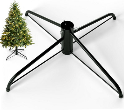 Vivo Green 50Cm Christmas Tree Stand Base Artificial Trees Up To 7Ft Stable Durable Screw from B&Q