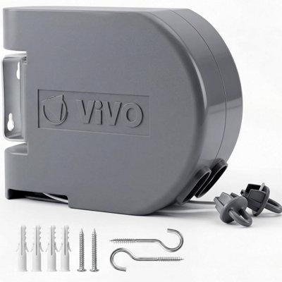 Vivo 30M Retractable Washing Line Heavy Duty Dual Clothes Dryer Retractable Automatic from B&Q
