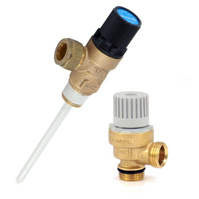 Oso Super S Pressure And Temperature Relief And Expansion Valve Bundle (1 X 10 Bar Tpr15 + 1 X 8 Bar Sole 381) from B&Q