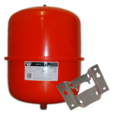  - Zilmet25 Litre Red Heating Expansion Vessel & Bracket 1300002400B2