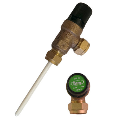  - Reliance7 Bar Tpr15 15mm Cmp X 15mm Cmp Temperature & Pressure Relief Valve 90-95 Degreec 95605876
