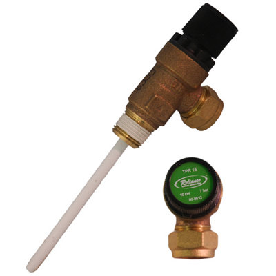  - Range7 Bar 15mm Pressure & Temperature Relief Valve Ts302