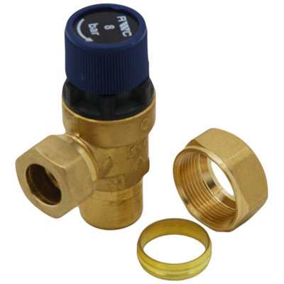OSO Hotwater Oso8 Bar Pressure Relief Expansion Valve 510505 from B&Q