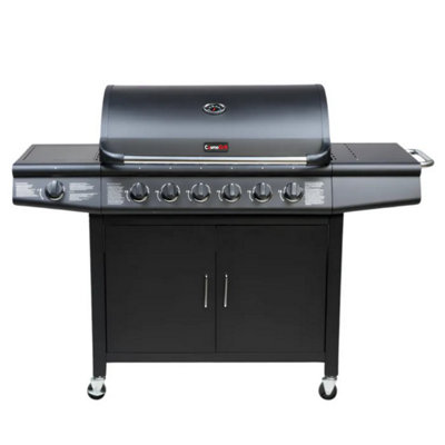 Cosmogrill Pro Deluxe 7 Gas Burner 6+1 Bbq Grill, Stainless Steel Warming Rack & Burners, Side Burner