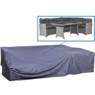 Evre Breathable Weatherproof 600D Oxford Cloth Cover For Milan Rattan Furniture Set from B&Q