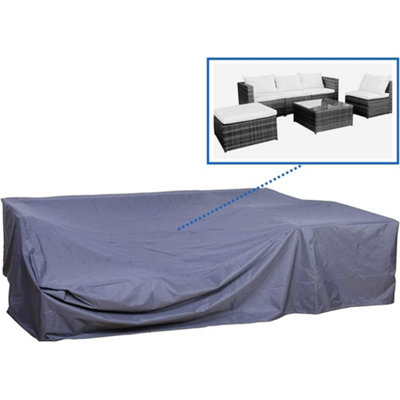 Evre Breathable Weatherproof 600D Oxford Cloth Cover For Miami Rattan Furniture Set from B&Q