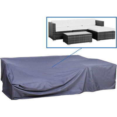 Evre Breathable Weatherproof 600D Oxford Cloth Cover For California Rattan Furniture Set from B&Q