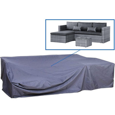 Evre Breathable Weatherproof 600D Oxford Cloth Cover For Malibu Rattan Furniture Set from B&Q