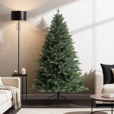 Evre Brunswick Spruce Extra Bushy Artificial Christmas Tree 6 Ft 180Cm 800 Tips4/5/6/7/8 Ft Available from B&Q