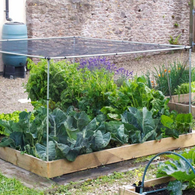 Marshalls Garden Vegetable Cage Starter Kit1.2 X 1.2M Pest-Proof Netting With Aluminium Frame 6Ft from B&Q