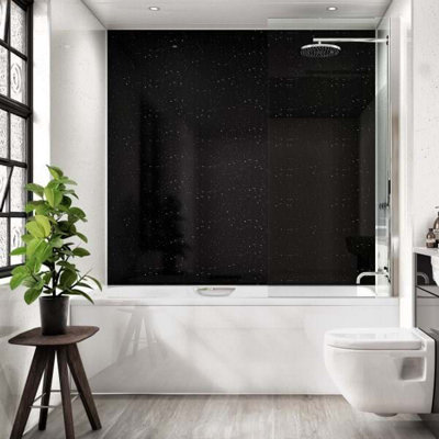 B&Q -  Classic Collection Stardust Hydro-Lock T&g Wall Panel 2400mm X 1200mm  9930
