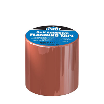 Roof Pro Terracotta Weatherproof Tape (L)10M (W)150mm from B&Q