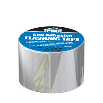 Roof Pro Silver Tape (L)10M (W)100mm from B&Q