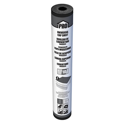 Roof Pro Grey Roofing Felt Cap Sheet(L)10M (W)1M from B&Q