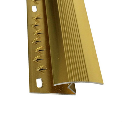 Flr Trim Carpet To Lino Edge Gold 1 Per Pack from B&Q