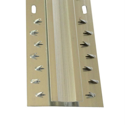 Generic Flr Trim Carpet To Carpet Twin Grip Silver 1 Per Pack from B&Q