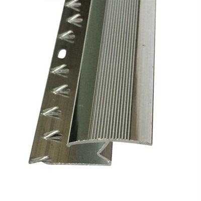 Flr Trim Carpet To Laminate Silver 1 Per Pack from B&Q