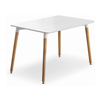 Life Interiors Halo 4 Or 6 Seating Dining Table Single, White