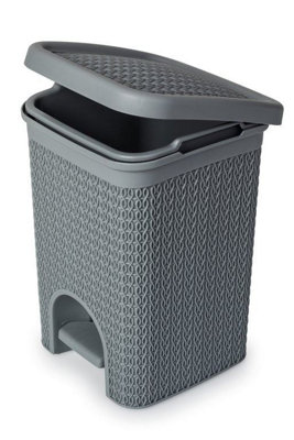 Fixtures Lace Design 5L Pedal Bin Grey NWT6475 - Image 8