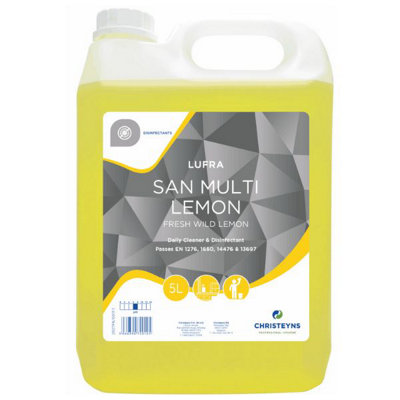 Clover Chemicals Daily Cleaner And Disinfectant Wild Lemon 5L from B&Q