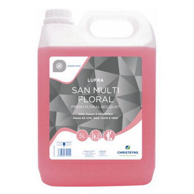 Clover Chemicals Daily Cleaner And Disinfectant Floral Bouquet 5L from B&Q