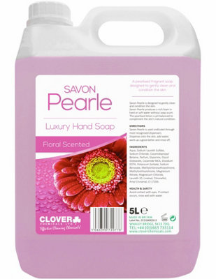 Clover Chemicals Savon Pearle Luxury Hand Soap 5L from B&Q