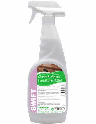 Clover Chemicals Swift Clean & Shine Furniture Polish 750Ml from B&Q