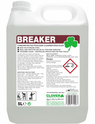 Clover 506 Breaker Concentrated Poolside Cleaner / Degreaser 5L - Image 4