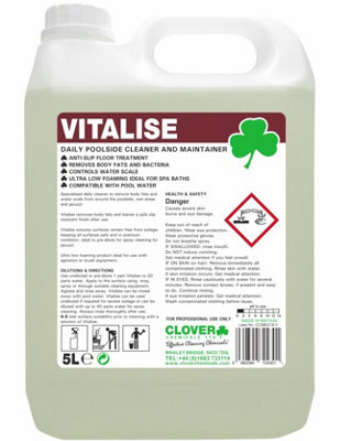 Clover Chemicals Vitalise Daily Poolside Cleaner 5L from B&Q
