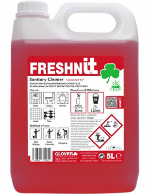 Clover Chemicals Freshnit  Sanitary Cleaner 5L from B&Q
