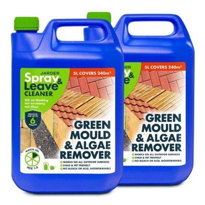 2 X 5L Jarder Spray & Leave Patio CleanerGreen Mould And Algae Remover from B&Q