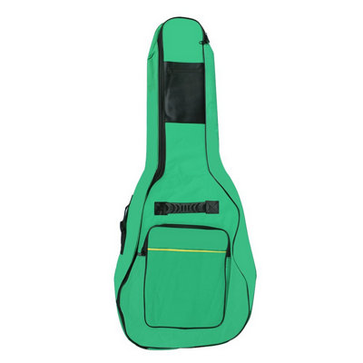 Accessotech Green Full Size Acoustic Guitar Bag Padded Waterproof Nylon Carry Case With Shoulder Strap
